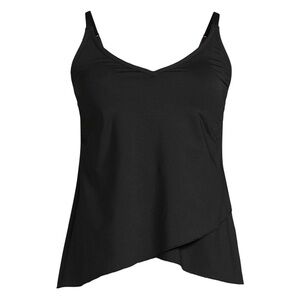 Lands' End Women Tulip Hem Tankini Top Sz S (6-8) DDD NWOT